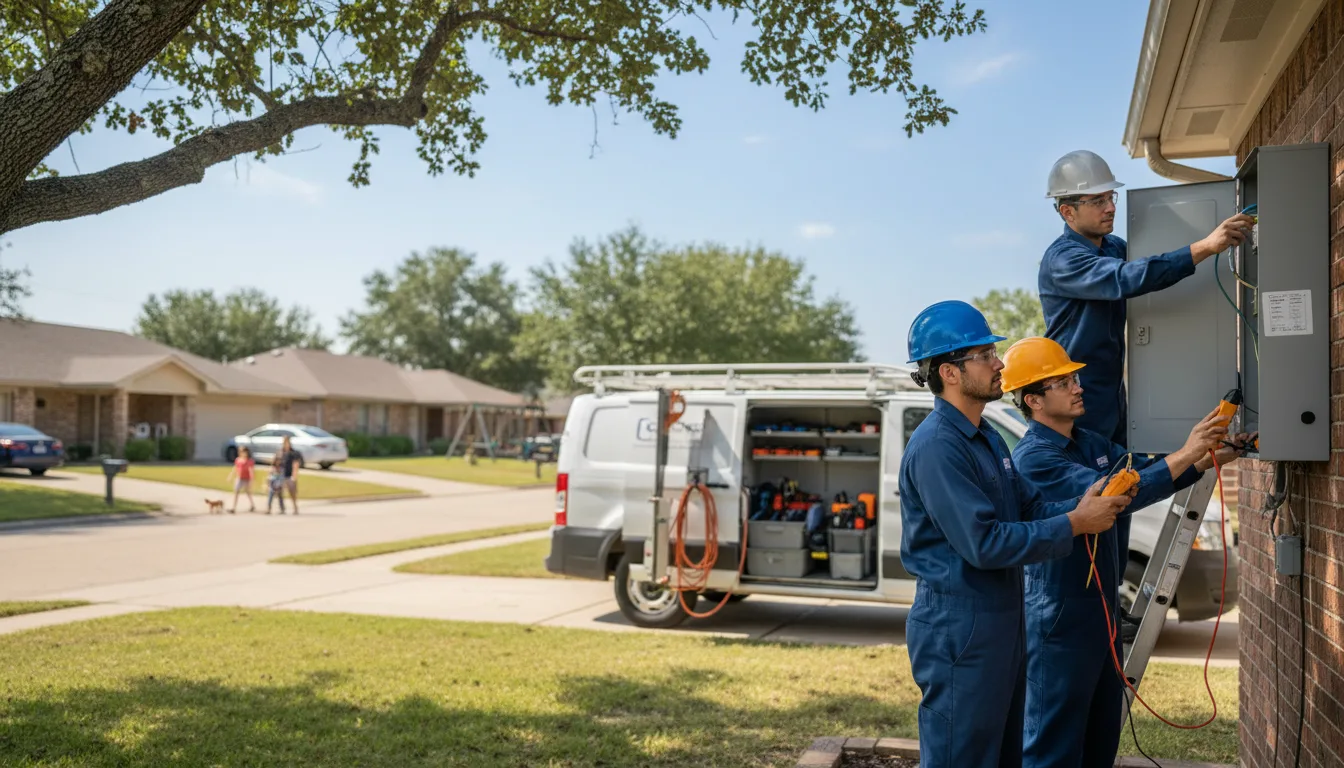 Certified electrician providing emergency electrical services in Binger, OK